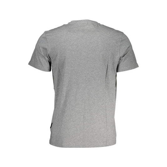 Gray Cotton Men T-Shirt