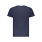 Blue Cotton Men T-Shirt