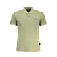 Green Cotton Men Polo Shirt