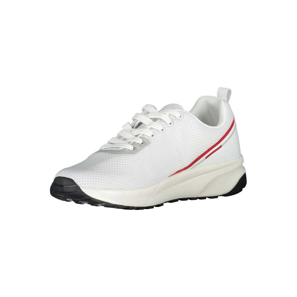 White Polyethylene Men Sneaker