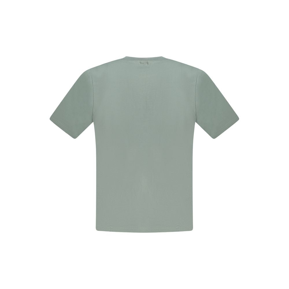 Green Cotton Men T-Shirt