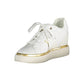 White Polyester Women Sneaker