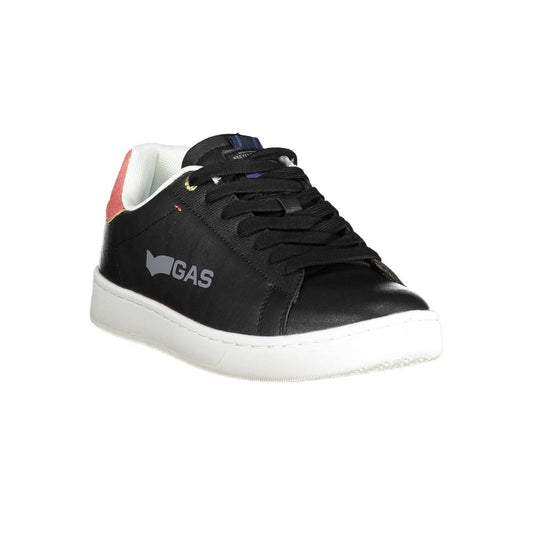 Sneaker in pelle artificiale nera