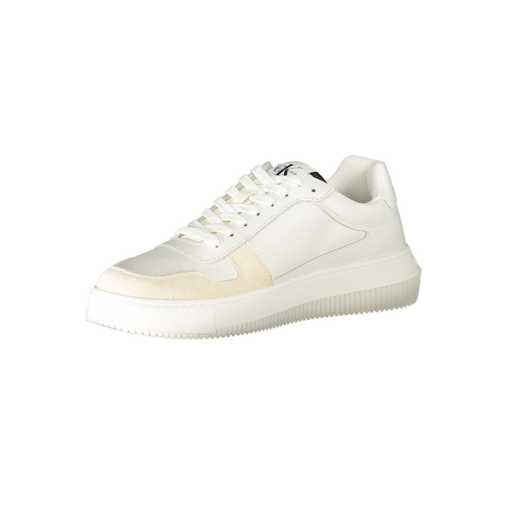 Sneaker in poliestere bianco