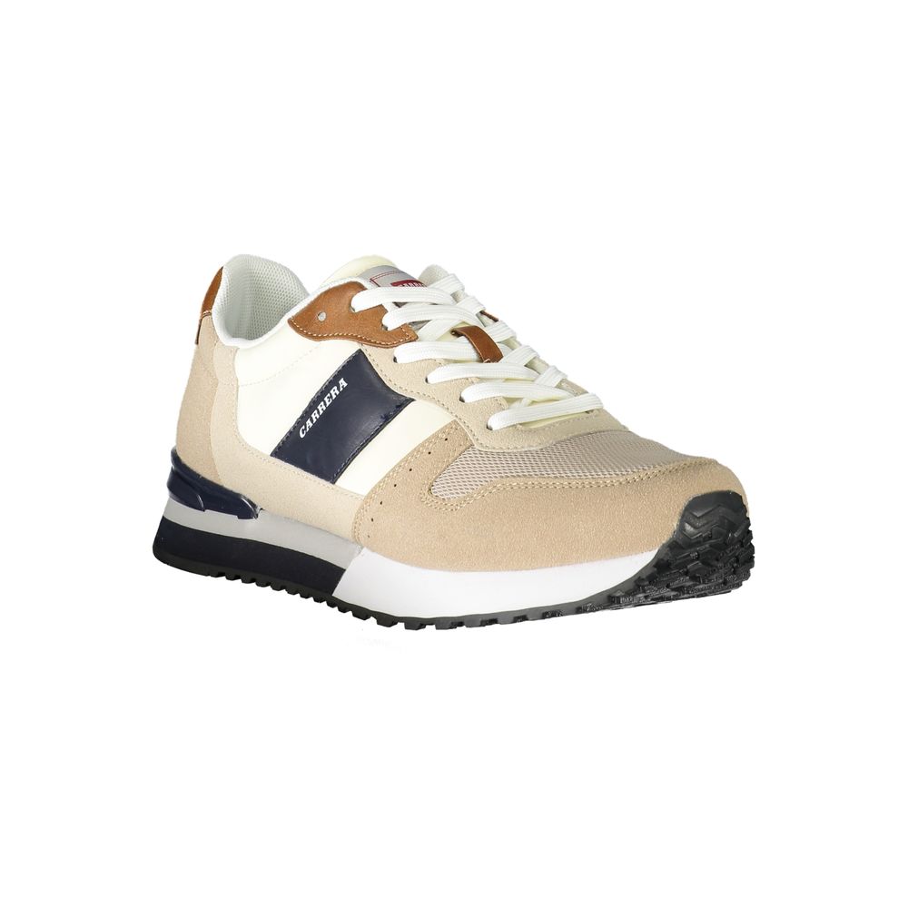 Sneaker in poliestere beige