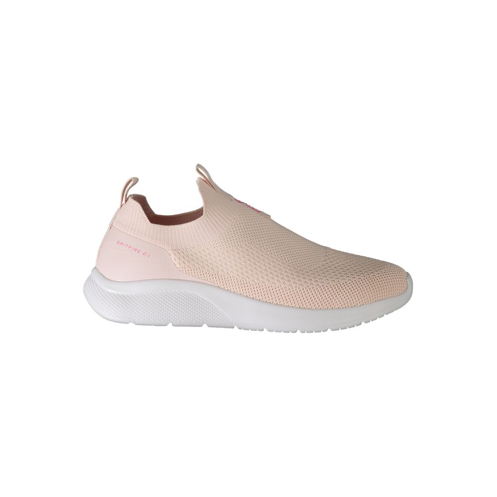 Sneaker da donna in poliestere rosa