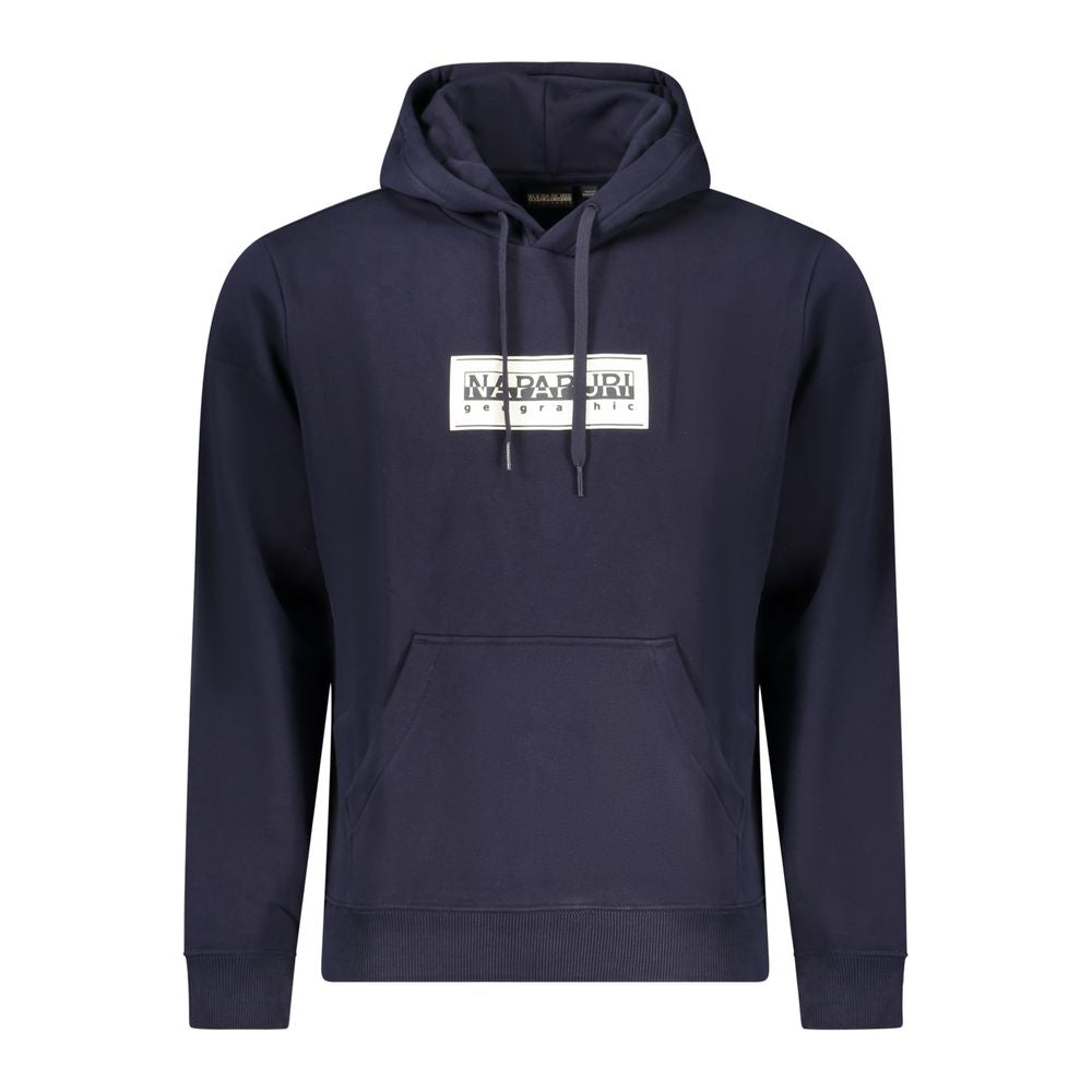 Blauer Baumwollpullover