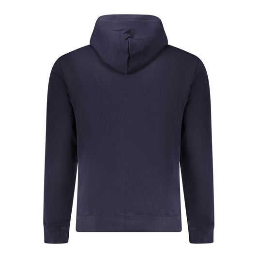 Blauer Baumwollpullover