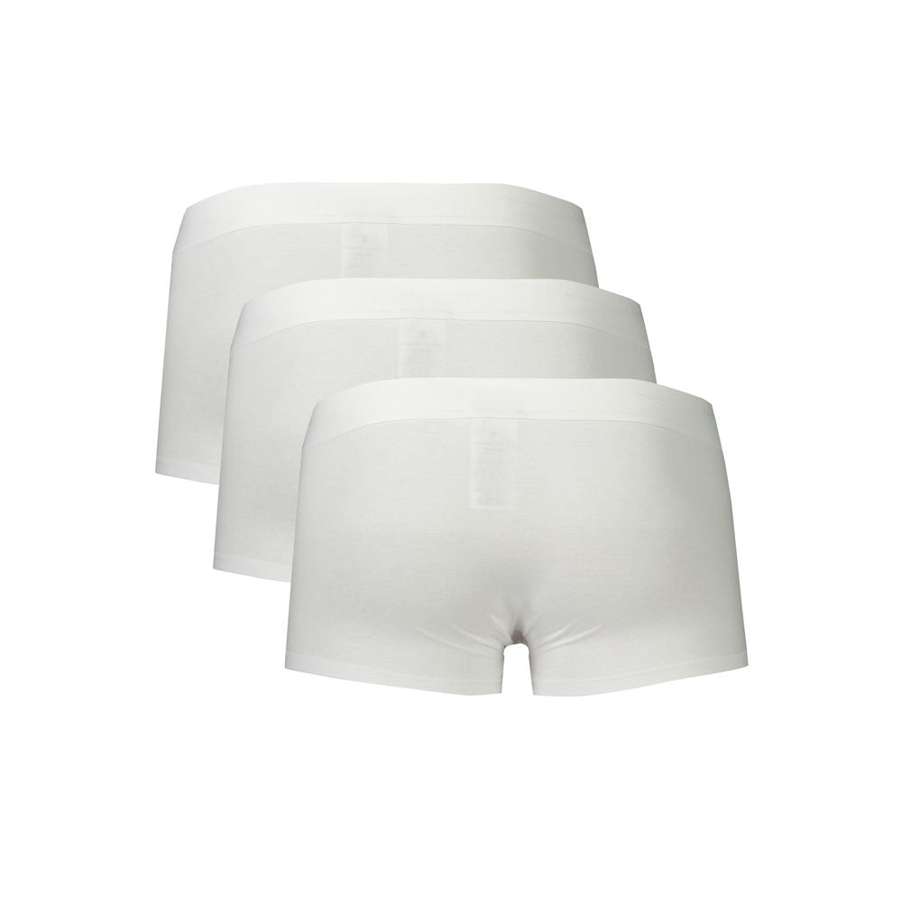 White Polyester Men Boxer