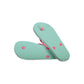 Light Blue Plastic Women Sandal