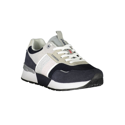 Blauer Polyester-Sneaker