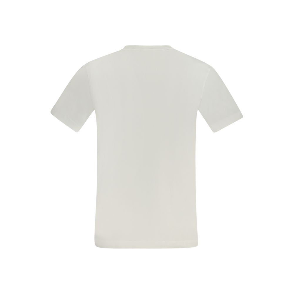 White Cotton Men T-Shirt