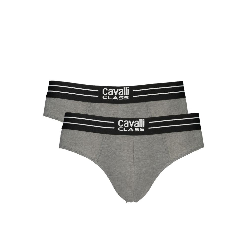 Gray Cotton Men Underwear