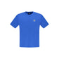 Blue Cotton Men T-Shirt