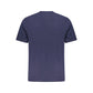 Blue Cotton Men T-Shirt