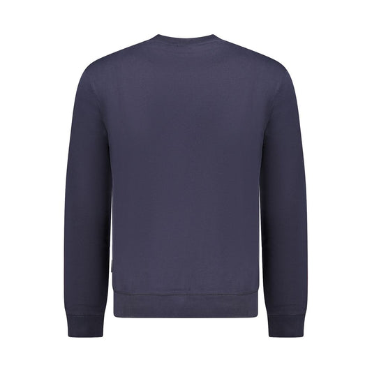 Maglione da uomo in cotone blu