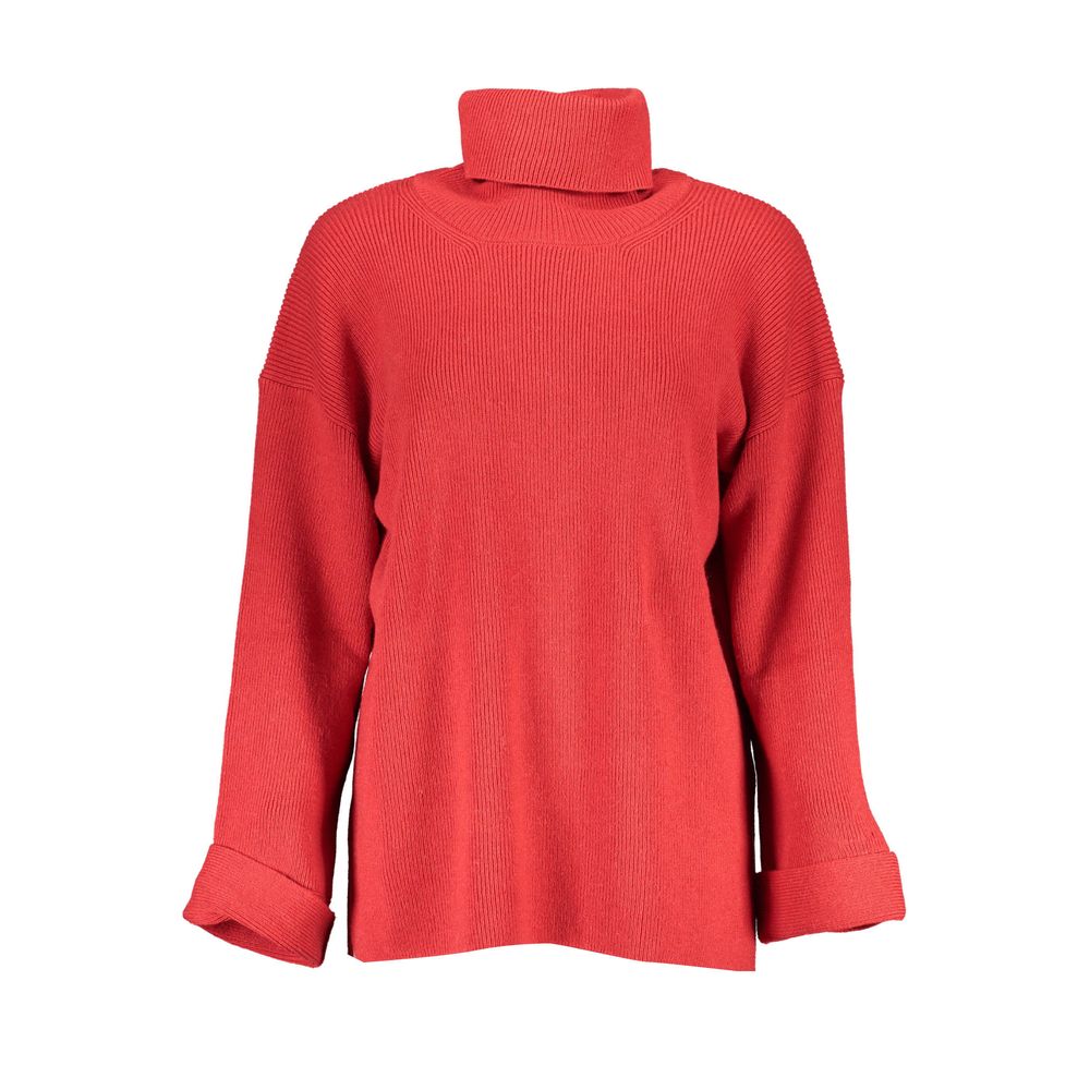 Roter Wollpullover für Damen