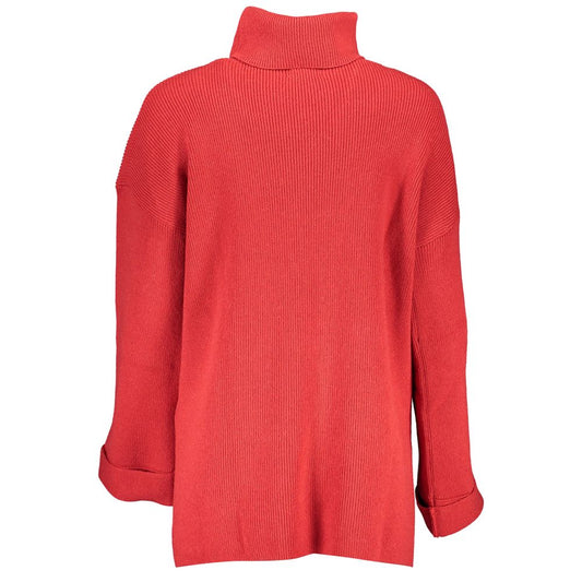 Roter Wollpullover für Damen