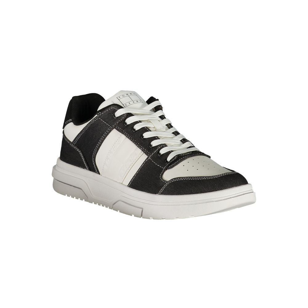 Schwarzer Polyester-Sneaker