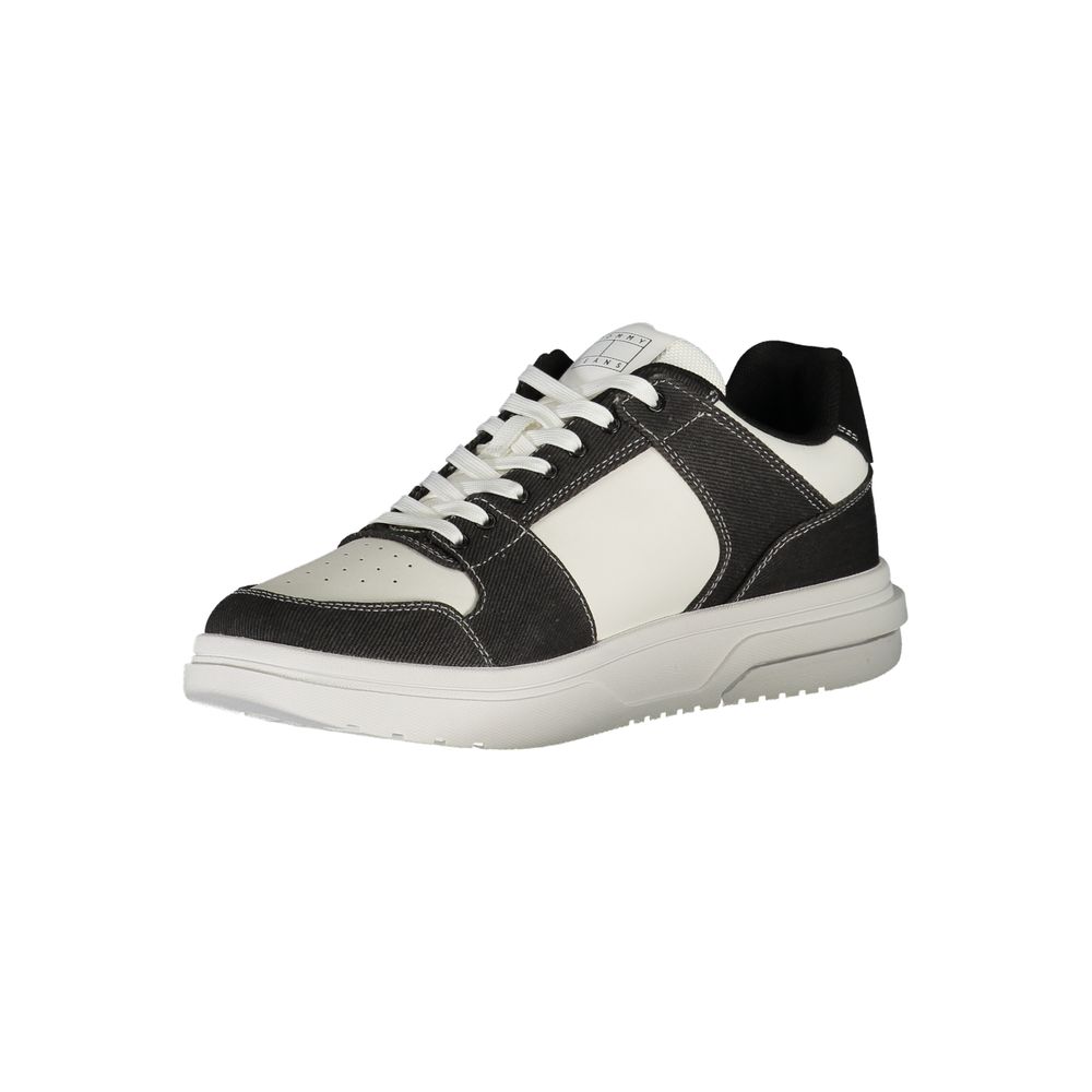 Schwarzer Polyester-Sneaker