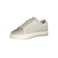 Sneaker da uomo in pelle grigia