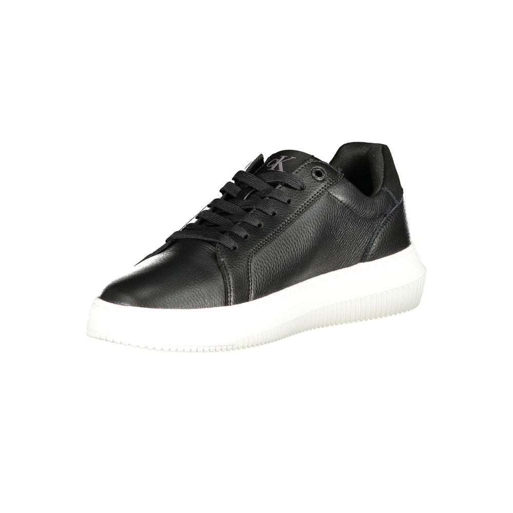 Black Polyethylene Men Sneaker