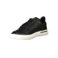 Schwarze Leder Herren Sneaker