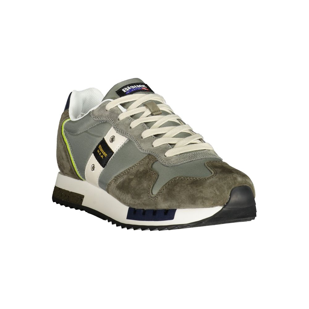 Grüner Polyester-Herren-Sneaker