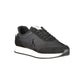 Black Polyester Men Sneaker