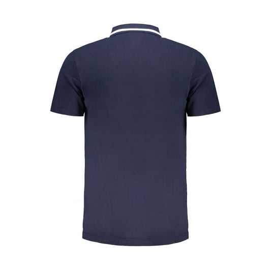 Blaues Poloshirt aus Baumwolle