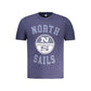 Blue Cotton Men T-Shirt