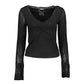 Black Viscose Women Sweater