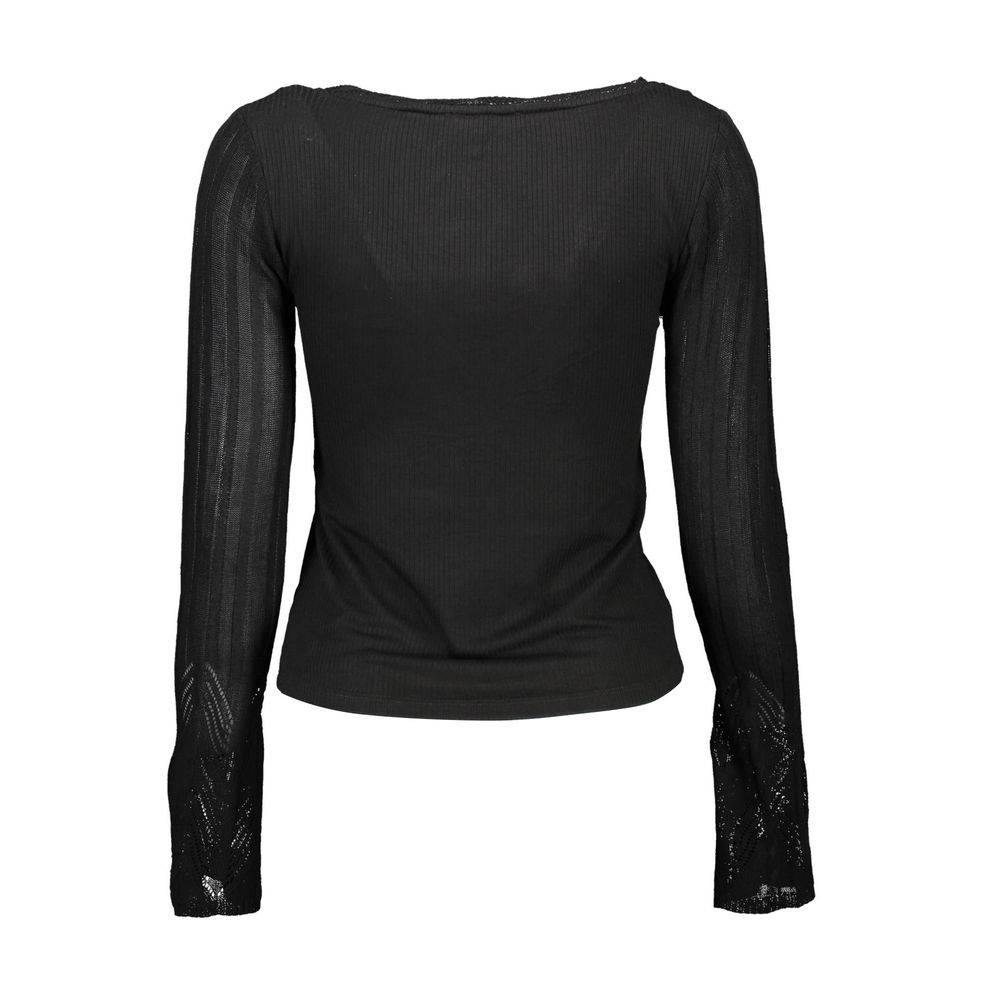 Black Viscose Women Sweater