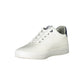 Sneaker da uomo in poliestere bianco