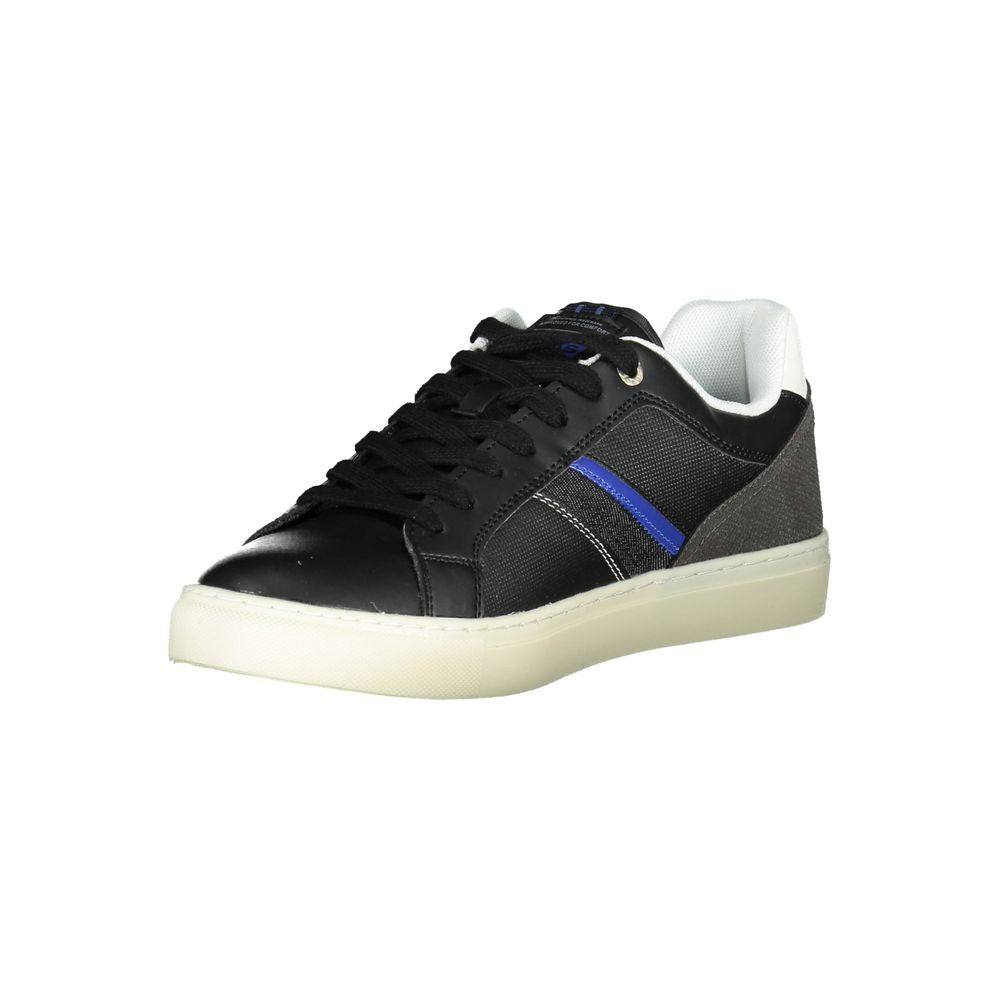 Schwarzer Polyester-Sneaker