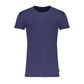 Blaues Baumwoll-T-Shirt