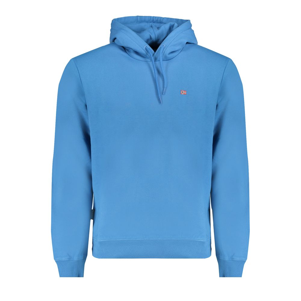 Blauer Baumwollpullover