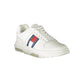 Sneaker da uomo in pelle bianca