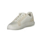 White Polyethylene Men Sneaker