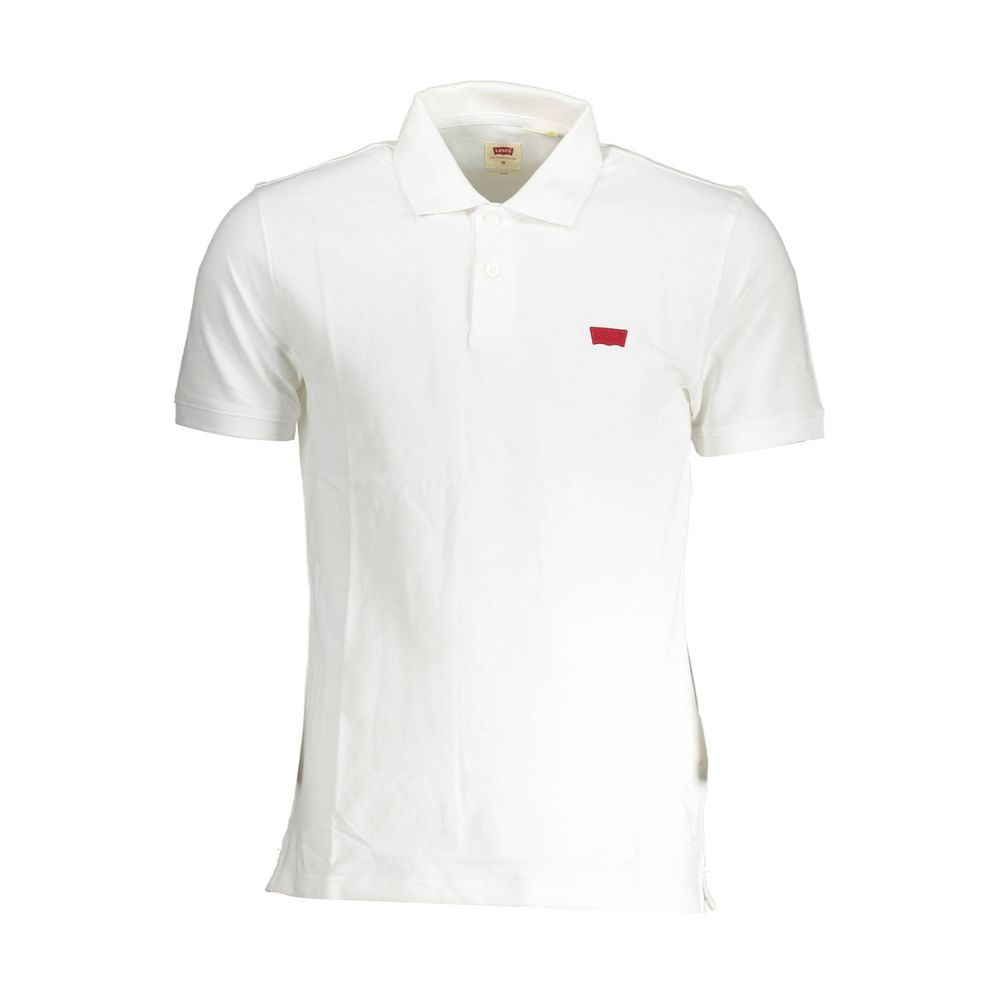 White Cotton Men Polo