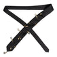 Dolce & Gabbana Black Logo Embellished Adjustable Necktie Tie
