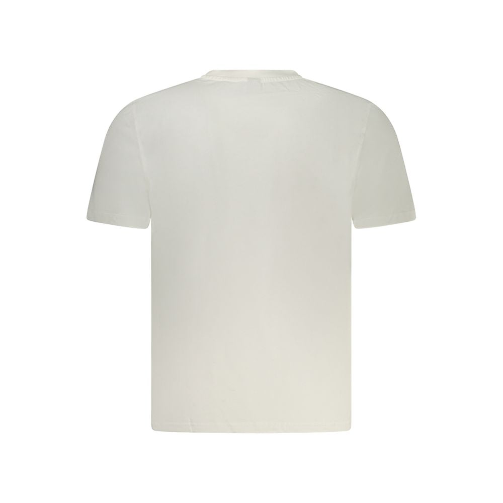 White Cotton Men T-Shirt