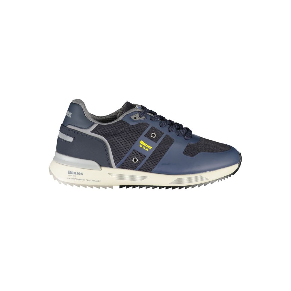 Sneakers blu eleganti con dettagli a contrasto