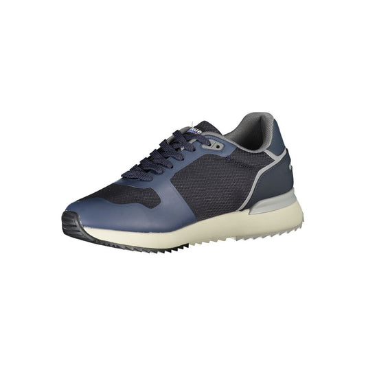 Sneakers blu eleganti con dettagli a contrasto