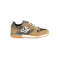 Sneaker da uomo in pelle beige