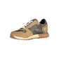 Sneaker da uomo in pelle beige