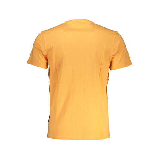 T-shirt da uomo in cotone arancione