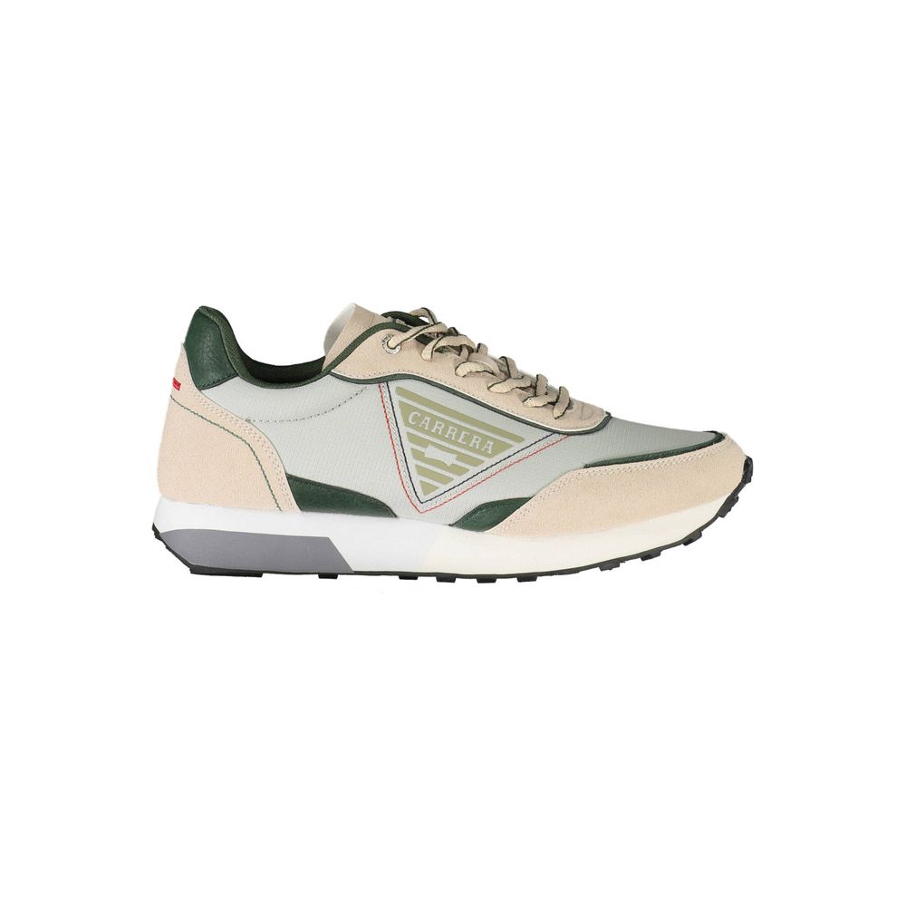 Sneaker uomo in ecopelle beige