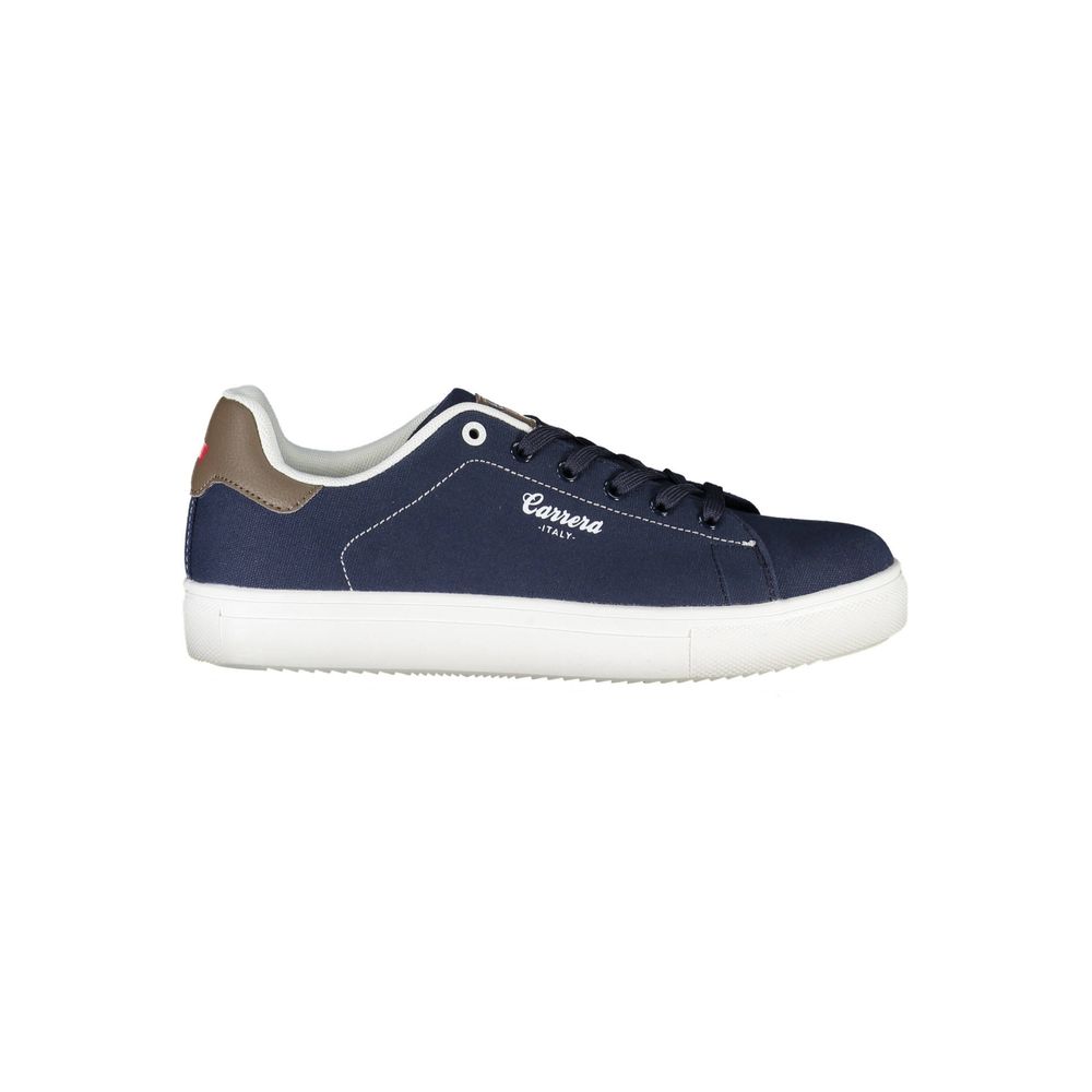 Sneaker da uomo in ecopelle blu