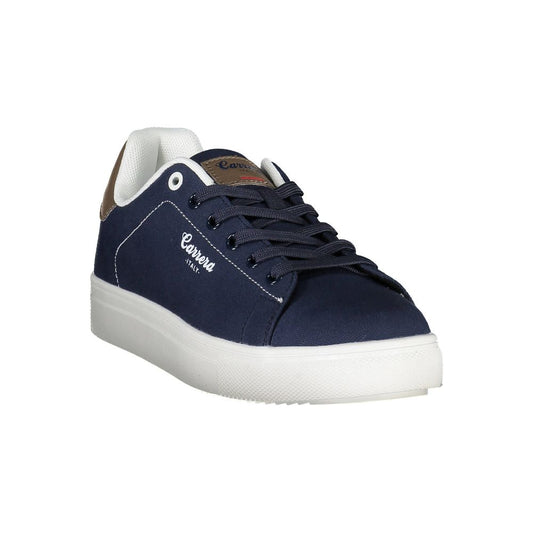 Sneaker da uomo in ecopelle blu